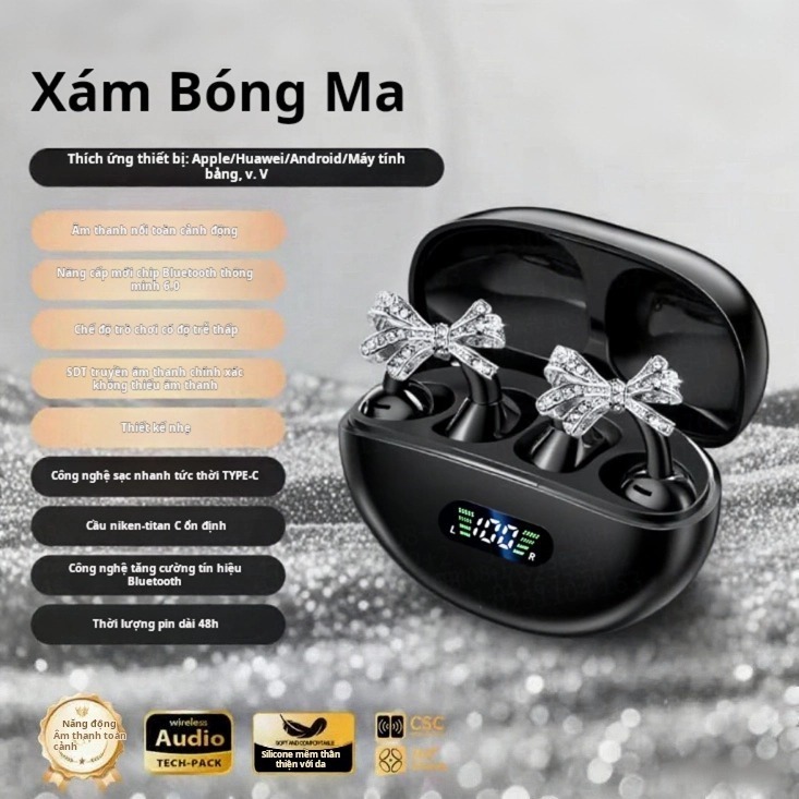 Mới Q71 không dây Bluetooth xương dẫn tai nghe thông minh 5.4 hifi chất lượng âm thanh không thấm nước thể thao