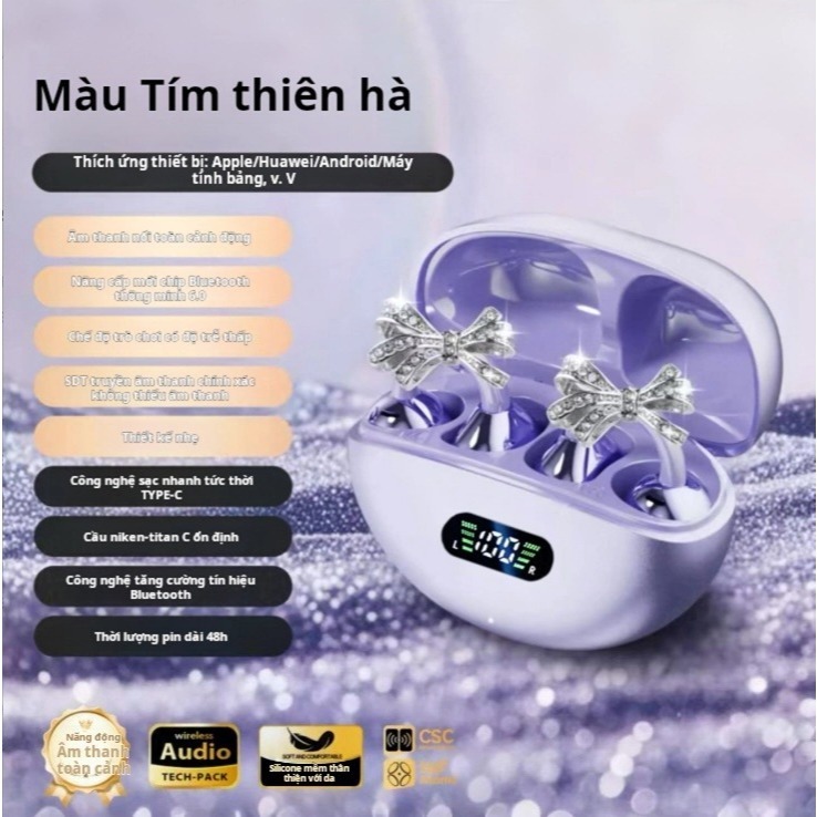 Mới Q71 không dây Bluetooth xương dẫn tai nghe với microphone hifi chất lượng âm thanh giảm tiếng ồn