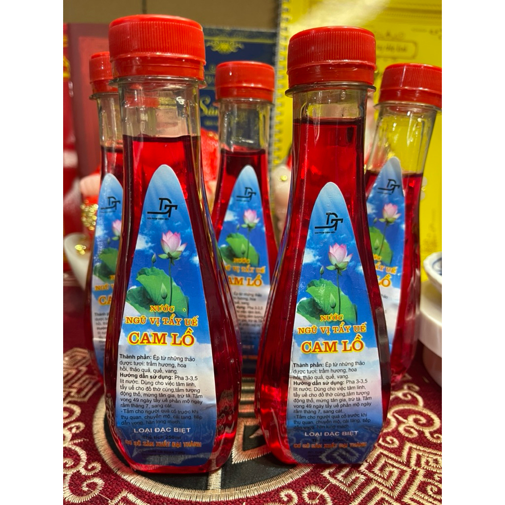 Nước tẩy uế cam lồ, Nước ngũ vị lau ban thờ