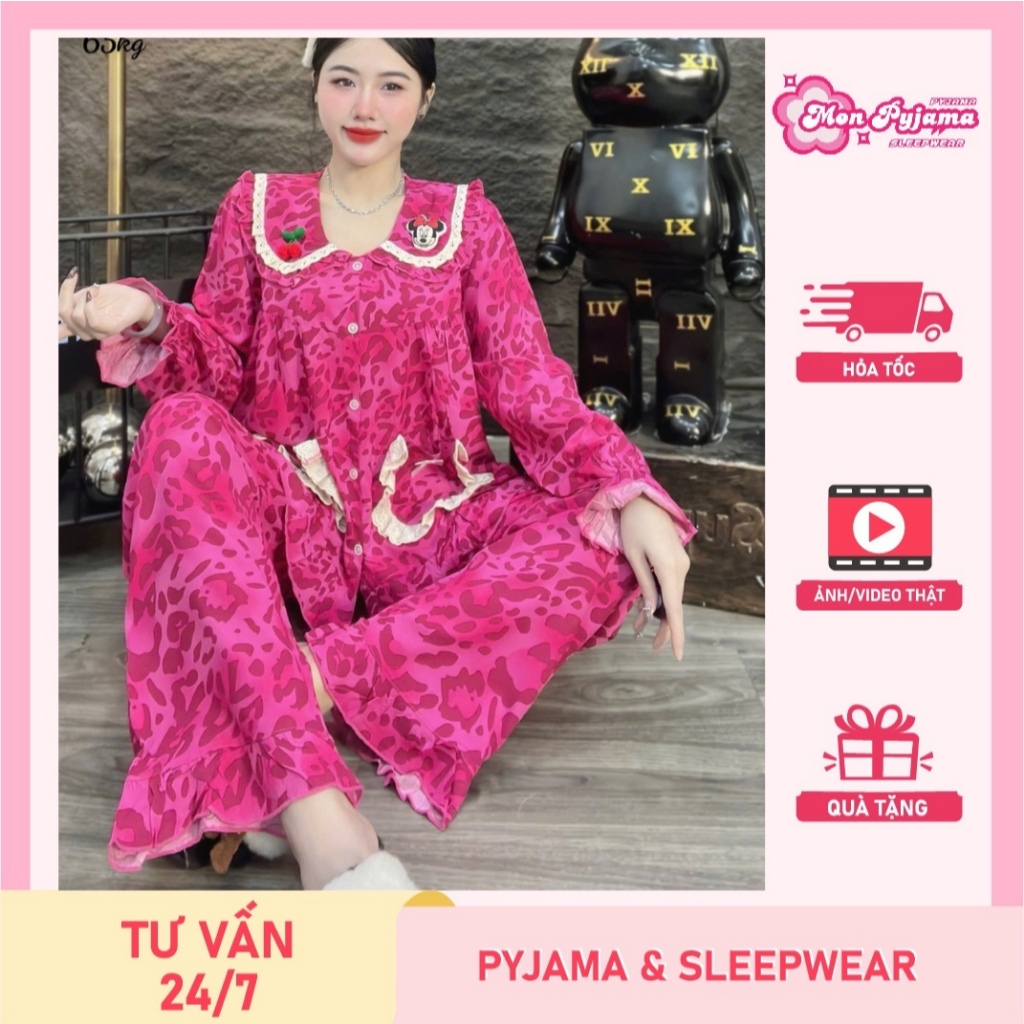 Đồ bộ nữ,đồ ngủ nữ dễ thương,set bộ tole hai da loại 1 tay dài nhiều họa tiết dễ thương,mịn mát[500]