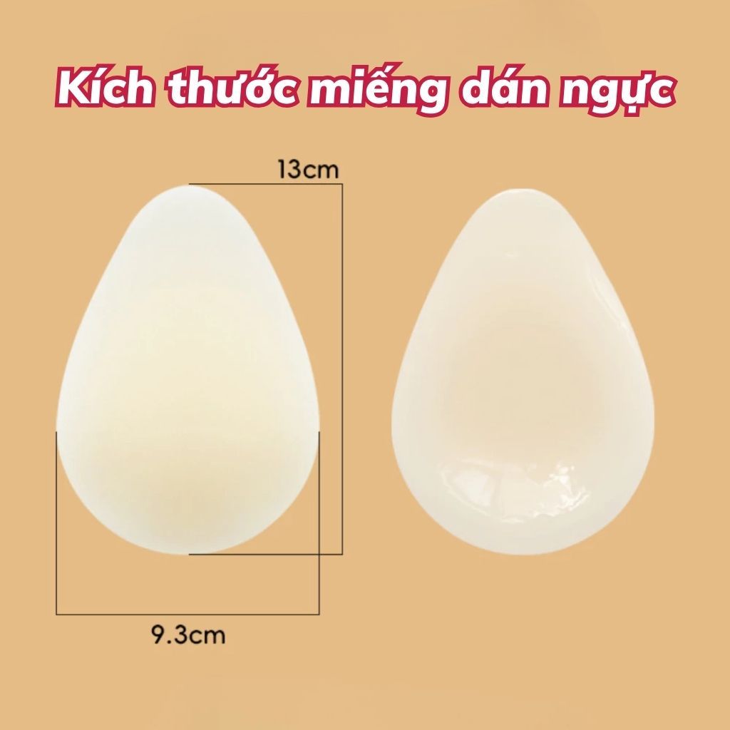 Miếng dán ti silicon keo trong bám dính Miếng dán ngực giọt nước tệp da tàng hình nâng đỡ ngực D0178