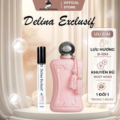 Nước hoa nữ, nước hoa nữ Delina ESTARA chiết 10ml, nước hoa nữ thơm lâu, thanh lịch và quyến rũ - ESTARA