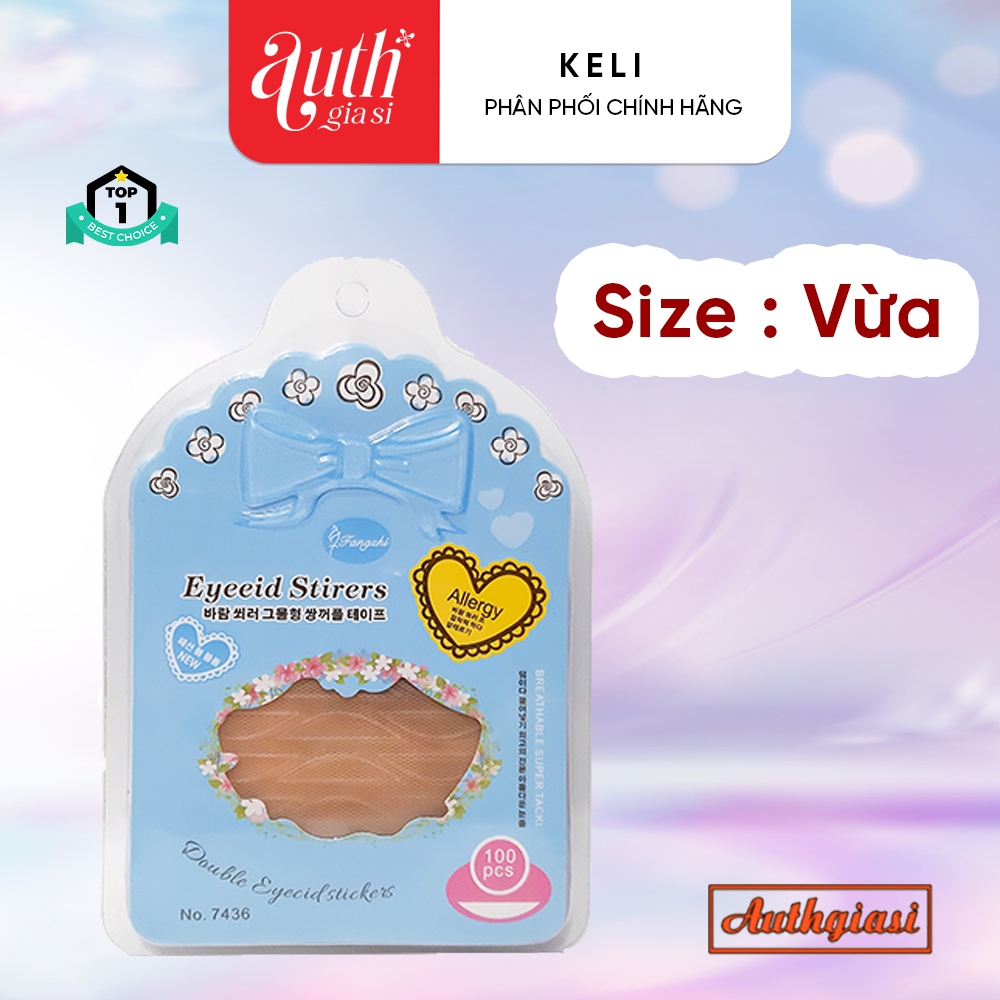 [Combo] Miếng dán kích mí lưới tàng hình Keli kèm nhíp và keo dán Siêu chắc chuyên nghiệp hàng Chính hãng