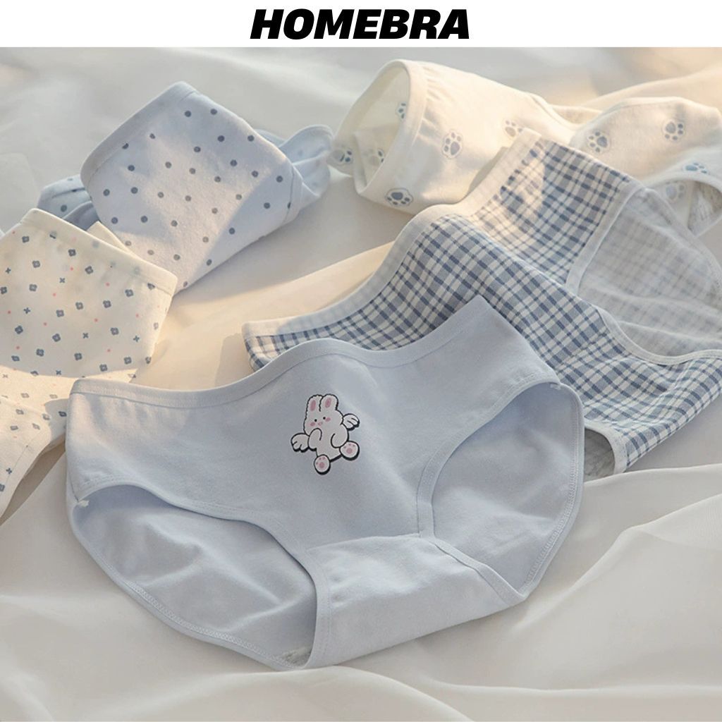 Quần lót nữ cotton kháng khuẩn khử mùi, Quần chip nữ  cạp vừa tôn dáng in hình cute dễ thương L229