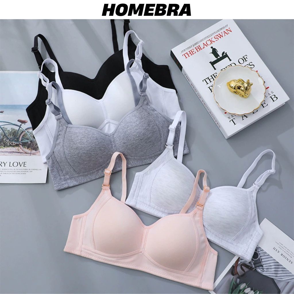 Áo ngực nữ không gọng đệm mút mỏng ôm ngực thoáng mát, Áo lót nữ học sinh chất cotton mềm mại A838