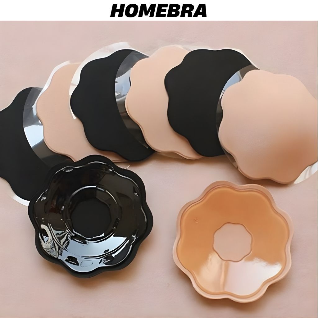 Miếng dán ti silicon hình hoa, miếng dán ngực không lộ khi mặc đồ, không rơi rớt khi vận động D0122