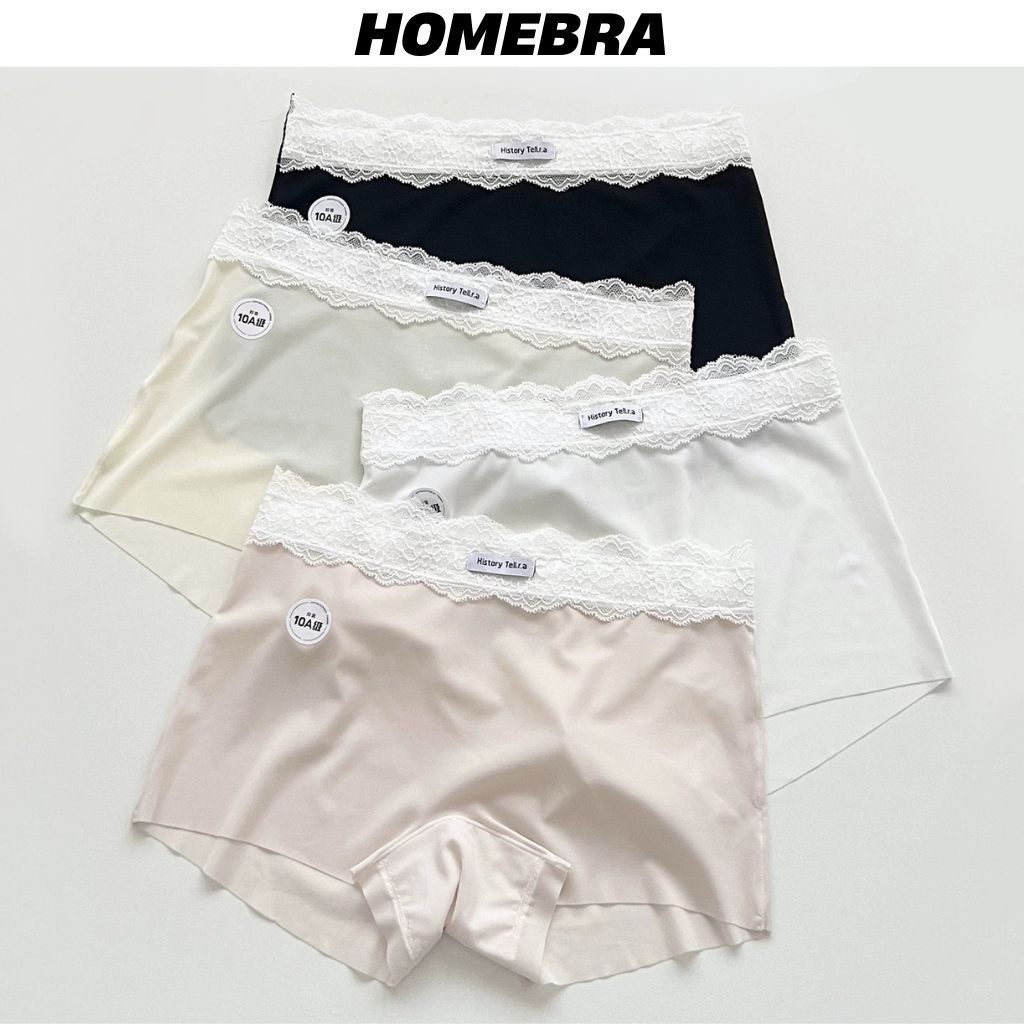 Quần Lót Nữ Cao Cấp Mặc Váy Lụa Mềm Mịn Viền Ren Sang Trọng Quần Lót Đùi Su Nữ Cạp Cao Tôn Dáng 6828