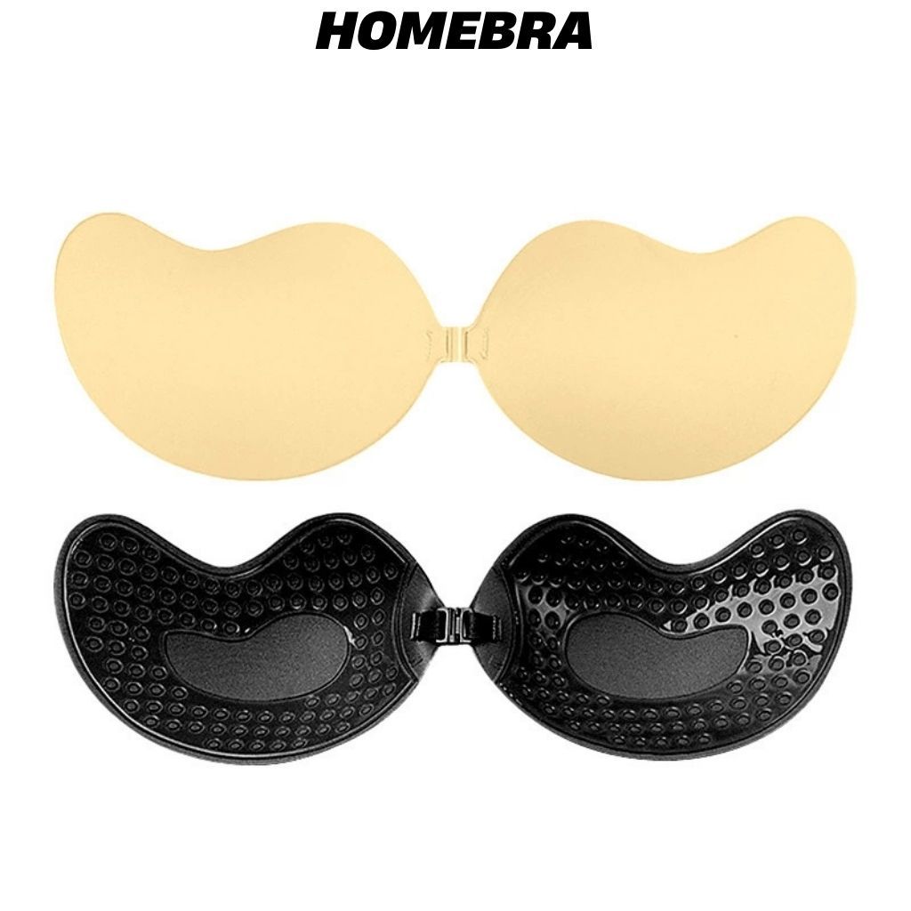 Áo dán ngực mút mỏng nhẹ có lỗ thoáng khí, Miếng dán ngực cài trước tiền lợi nâng ngực tạo khe D0129