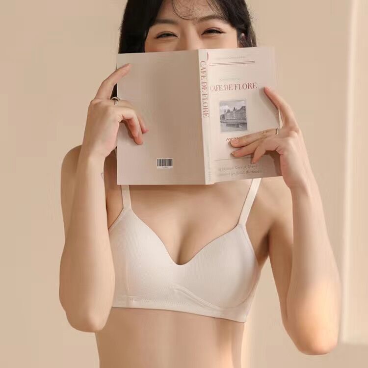 Áo Ngực Nữ Cotton Mút Mỏng Thoáng Khí, Áo Lót Không Gọng Form Ôm Nâng Đỡ Tự Nhiên AMYBRA A409