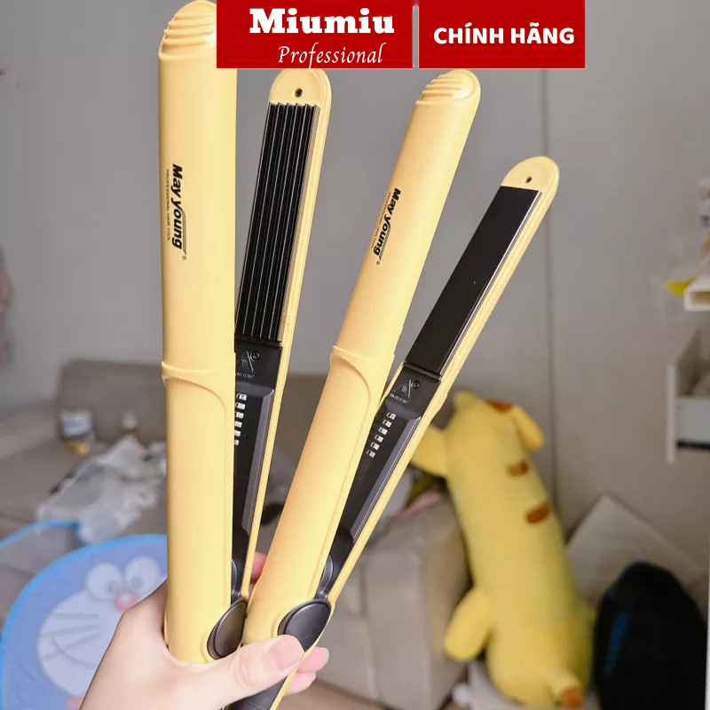 Máy dập xù vàng, máy duỗi tóc là vàng May Young M516 chính hãng bản nhỏ