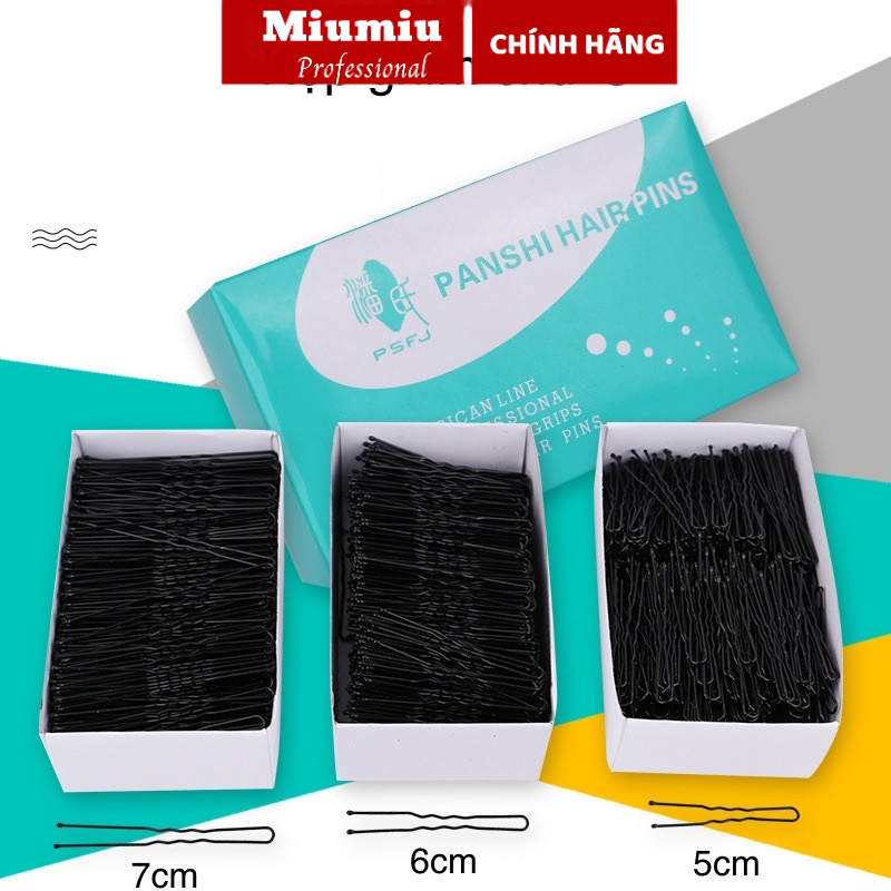 Hộp 500g Kẹp ghim chữ u kẹp tóc không ghỉ cao cấp ghim cài tóc cô dâu